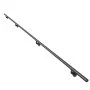 VEVOR Wall-Mounted Stair Handrail, 12 ft 250 lbs Load Black Metal Railing, for Indoor Steps, Loft, Porch & Hallways, Heavy-Duty Industrial Aluminum Alloy Hand Rail, Round Tube, with Mounting Hardware
