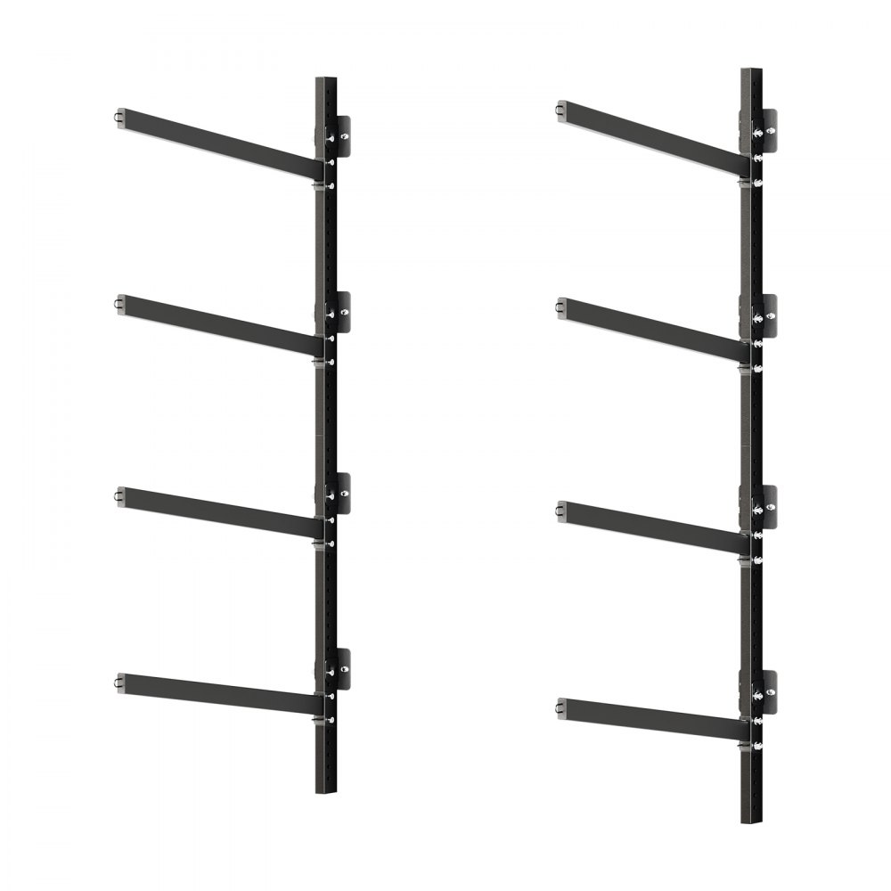 VEVOR Kajak Opbergrek voor Wandmontage voor 4 Kajaks/Kano's/Surfboards/Suppeddelboards/Kleine Boten, Kajakstandaard met een draagvermogen van 136 kg, Verstelbaar Kajak Opbergrek voor Garage en Aanlegsteiger
