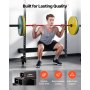 VEVOR Power Cage opvouwbaar, 454 kg draagvermogen, wandmontage power rack, multifunctioneel krachttrainingsapparaat met landmine-bevestiging, verstelbare J-haken en optrekstang voor thuisgym