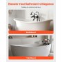 VEVOR Clawfoot Tub Faucet, Wall Mount Bathtub Faucets with Handheld Shower, Vintage Oil-Rubbed Bronze Clawfoot Tub Filler Faucet Shower Kit with Adjustable Swing Arms & 360° Rotation Spout for Bathtubs