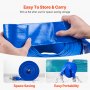 VEVOR Backwash Hose 2 in x 100 ft Blue High Quality Hose Complete Fittings