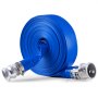 VEVOR 50,8 mm x 30 m PVC-afvoerslang met klemmen, Camlock en aluminium koppelingen, geschikt voor diverse pompen, voor afvalwaterbehandeling, watertransport en andere doeleinden