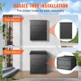 VEVOR Mailboxes for Outside 17.3"x13.8"x22.8", Galvanized Steel Package Delivery Boxes for Outside with Coded Lock, Anti-Theft Baffle, IPX3 Waterproof Delivery Box for Packages for Porch, Curbside