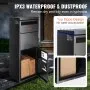 VEVOR Pakketbrievenbus pakketpostbus 35,5x29, 5x105,5 cm pakketbox staal palletbox 50 kg brievenbus Xxl brievenbus met wachtwoordslot binnenscharnier