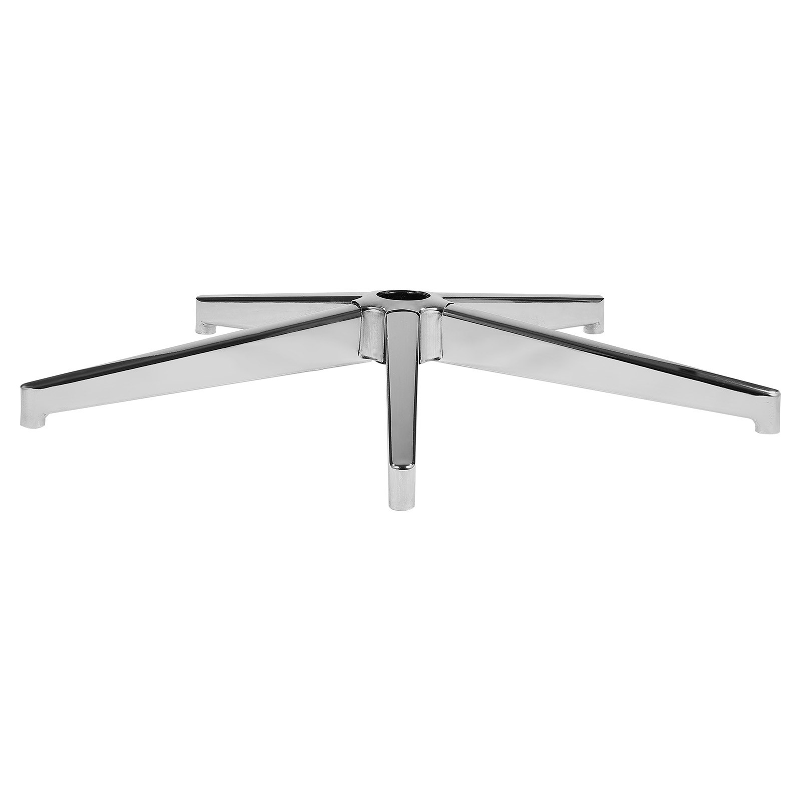 VEVOR Vervangende bureaustoelbasis, 28 inch, statische belasting van 2500 lbs, robuuste universele computerstoelbasis met versterkte metalen poten, vervangende onderdelen voor bureaustoelbasis, zilver