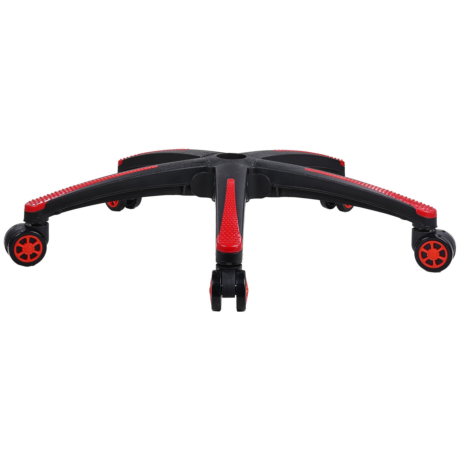 VEVOR Office Chair Base Replacement, 28", 2500 lbs Static Load, Heavy Duty Universal Computer Desk Chair Stool Base Part with 5 Casters and Reinforced Legs, Desk Chair Base Replacement, Black + Red
