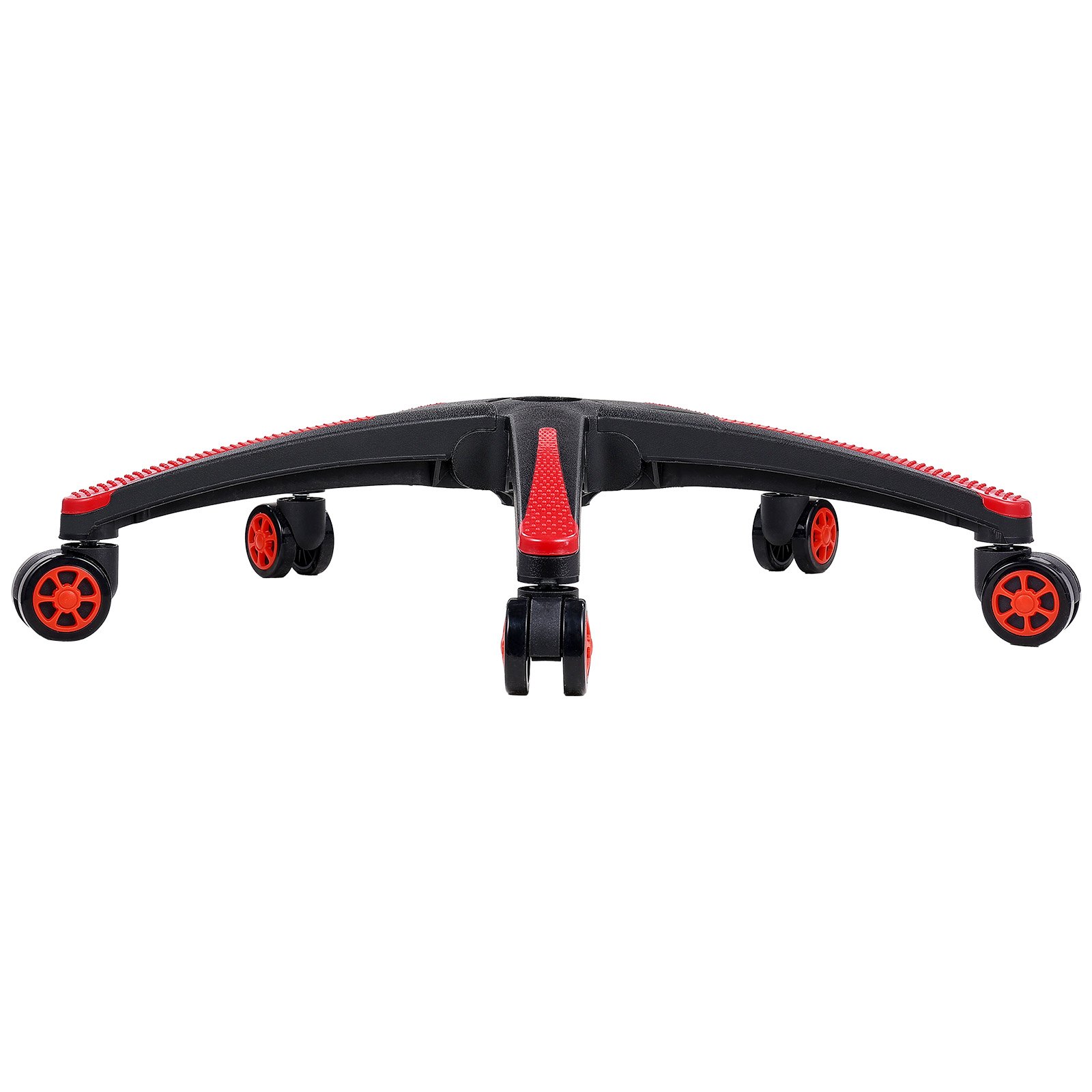 VEVOR Office Chair Base Replacement, 28", 2500 lbs Static Load, Heavy Duty Universal Computer Desk Chair Stool Base Part with 5 Casters and Reinforced Legs, Desk Chair Base Replacement, Black + Red