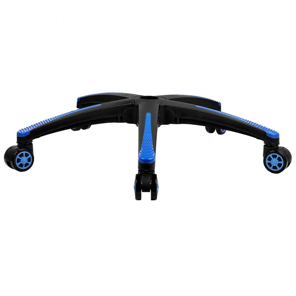 VEVOR Office Chair Base Replacement, 28", 2500 lbs Static Load, Heavy Duty Universal Computer Desk Chair Stool Base Part with 5 Casters and Reinforced Legs, Desk Chair Base Replacement, Black + Blue