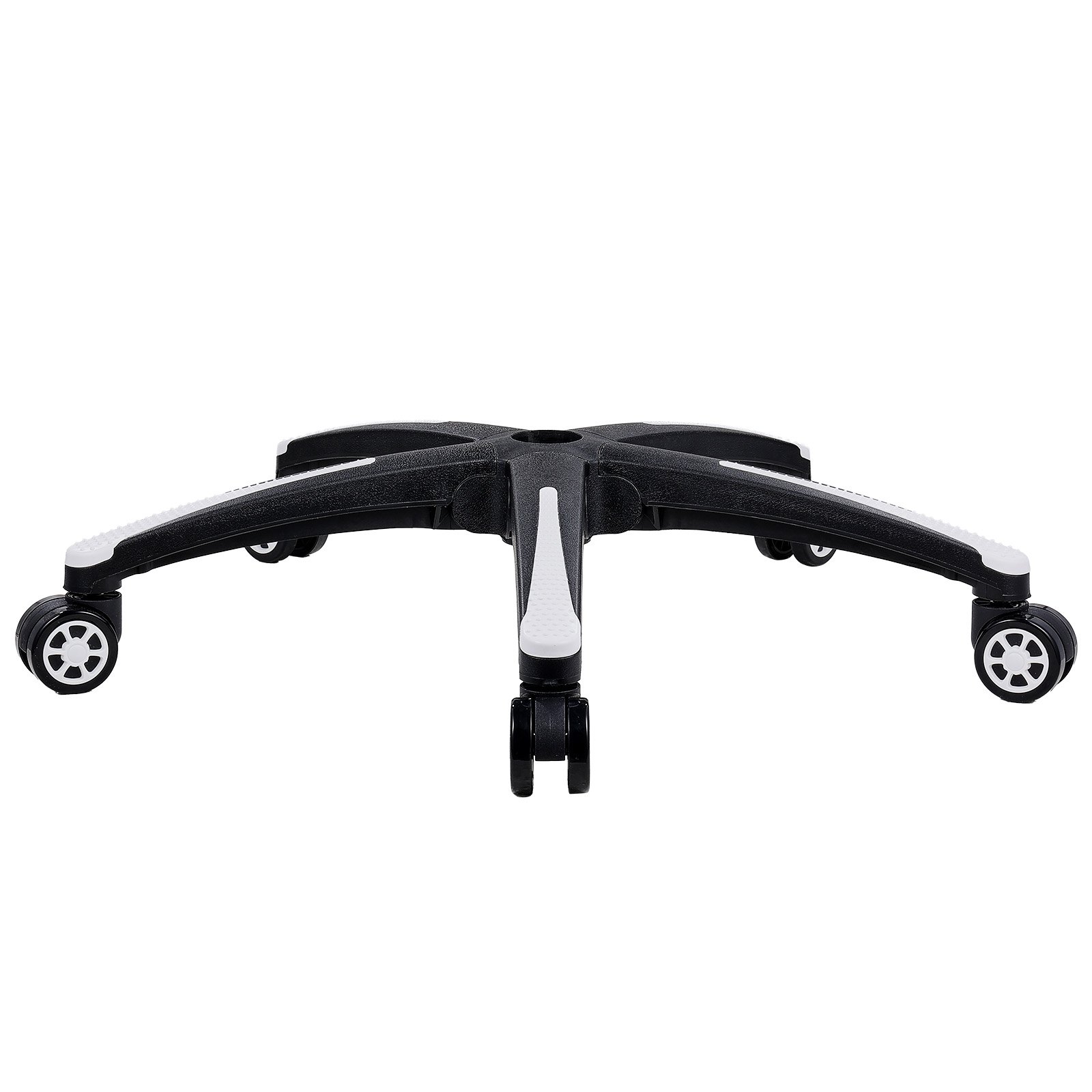 VEVOR Office Chair Base Replacement, 28", 2500 lbs Static Load, Heavy Duty Universal Computer Desk Chair Stool Base Part with 5 Casters and Reinforced Legs, Desk Chair Base Replacement, Black + White