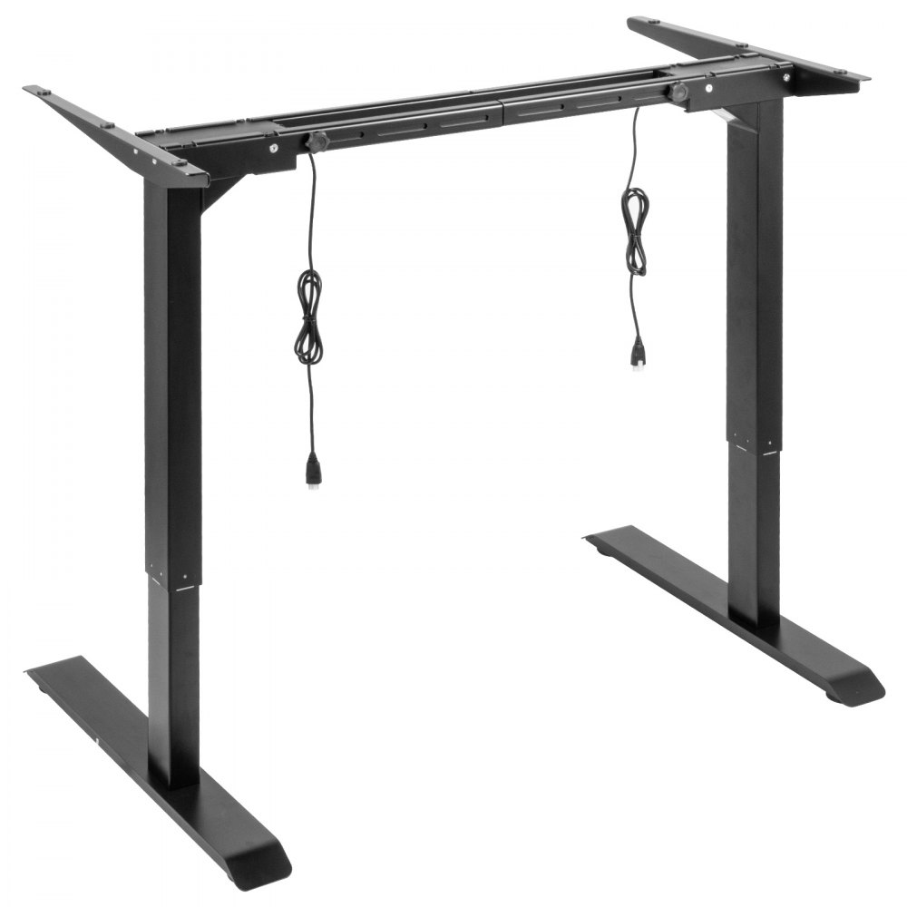 VEVOR In hoogte verstelbaar bureau Elektrisch tafelframe Zwart werktafel