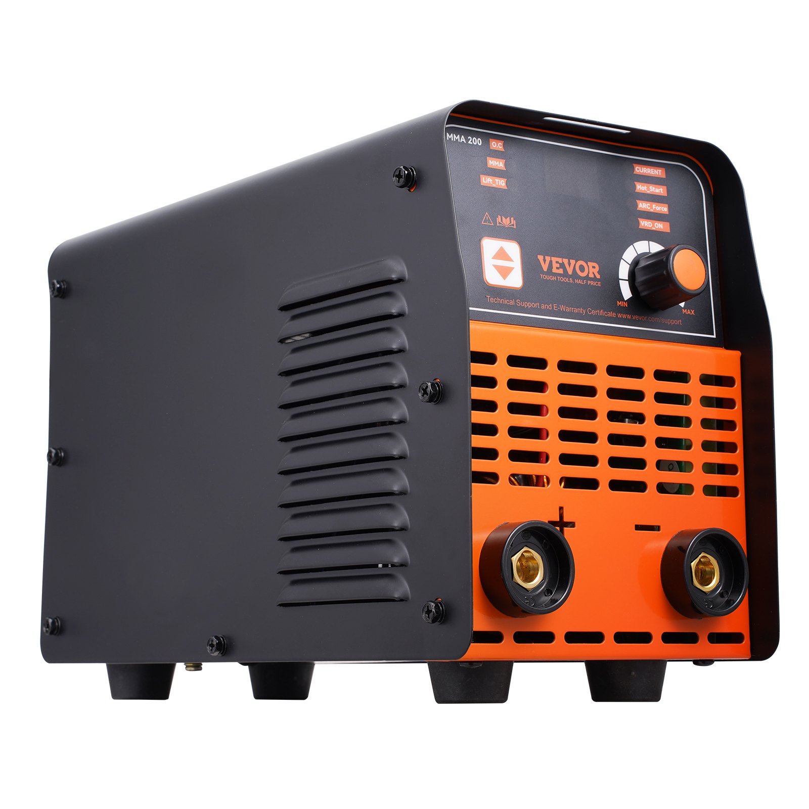 VEVOR 220V elektrodelasapparaat, 200A ARC/Lift TIG-lasapparaat met groot LED-display, draagbaar 2-in-1 elektrodelasapparaat met Hot Start Arc Force Anti-Stick VRD, MMA ARC-lasapparaat