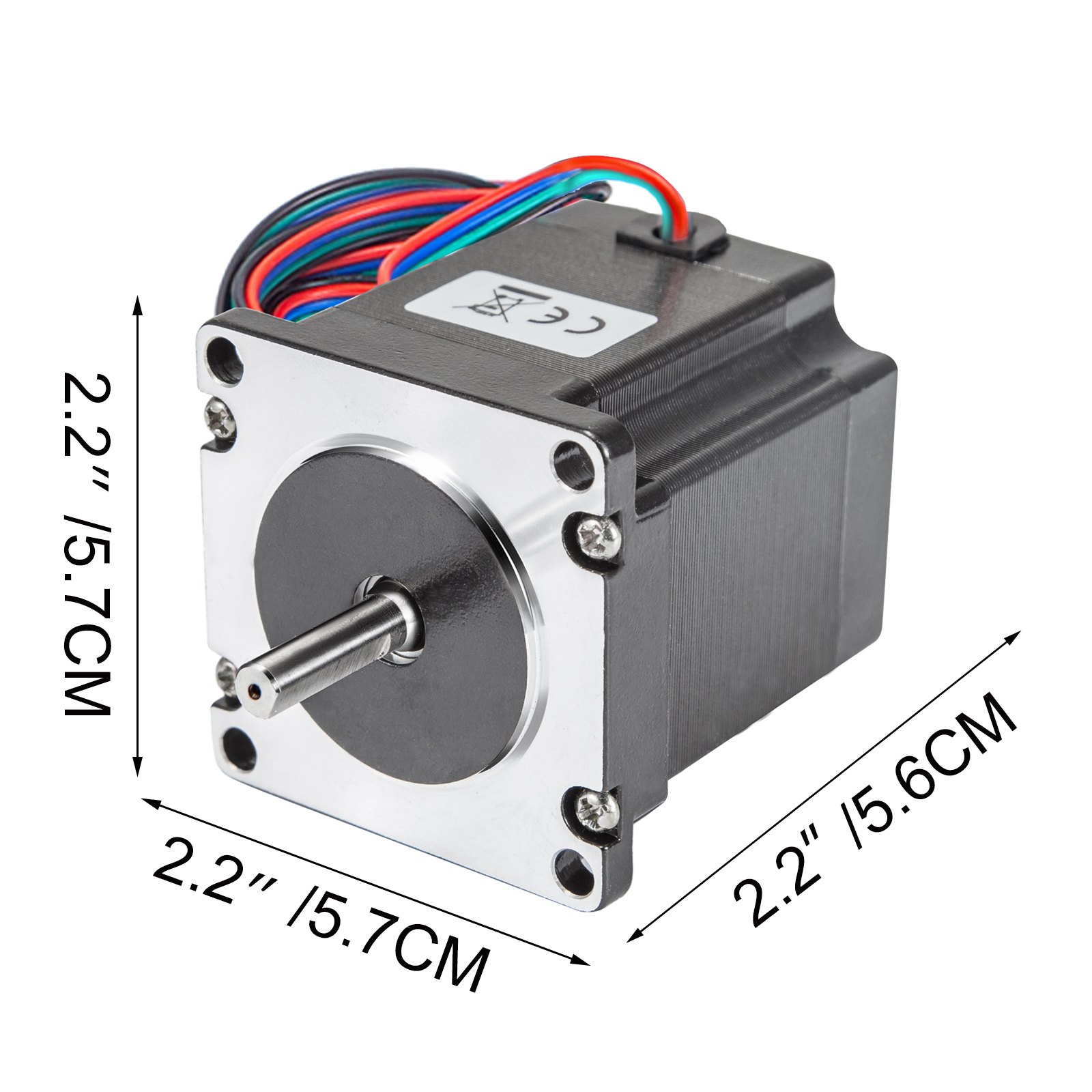 Vevor 3 Stks 2,8a Stappenmotor Met Hoog Koppel 1,26nm Met Voeding Van Controller
