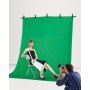 VEVOR Backdrop Stand, 5 x 6.5 ft Adjustable Photo Backdrop Stand Kit, Portable Background Backdrop Stand with 3 Crossbars, Heavy Duty Projector Screen Stand, for Wedding, Photo Video Studio & Party