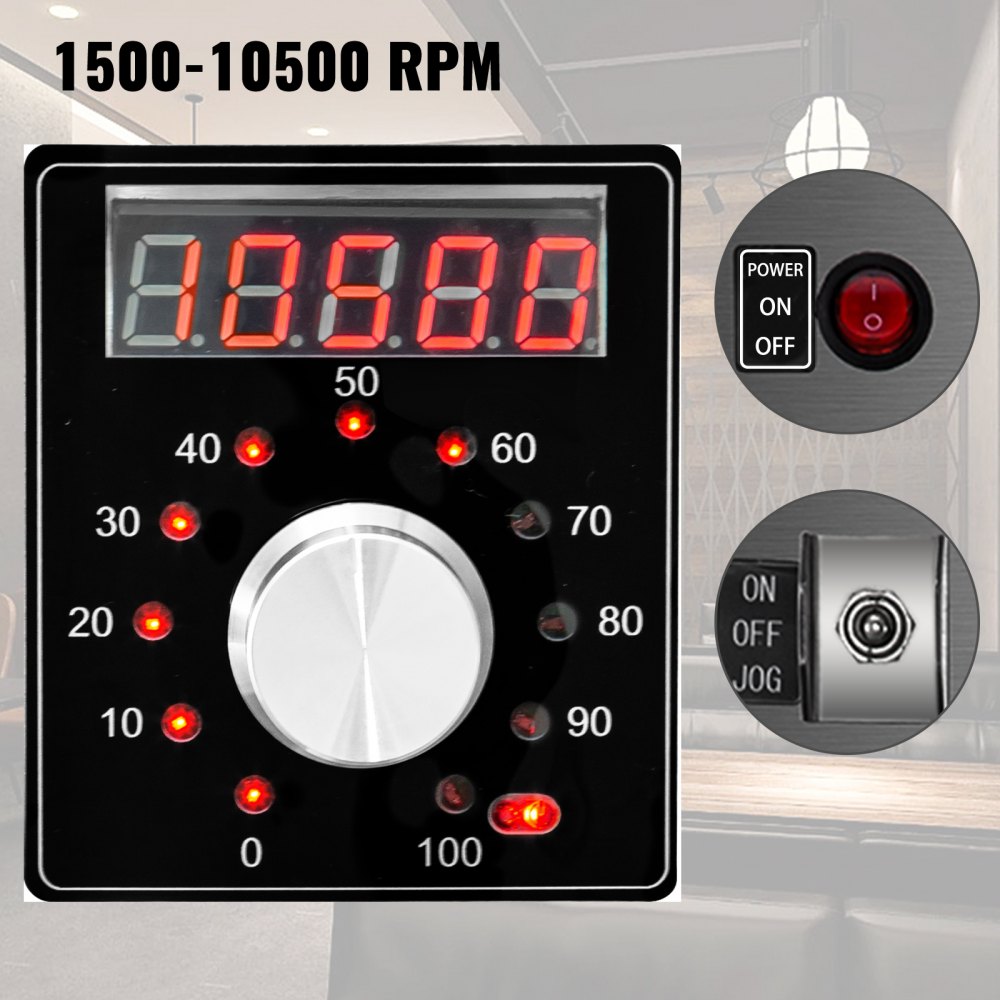 Vevor Blizzard Machine Commerciële Soft Ijs Shaker 800 W 1500 - 10500 Rpm