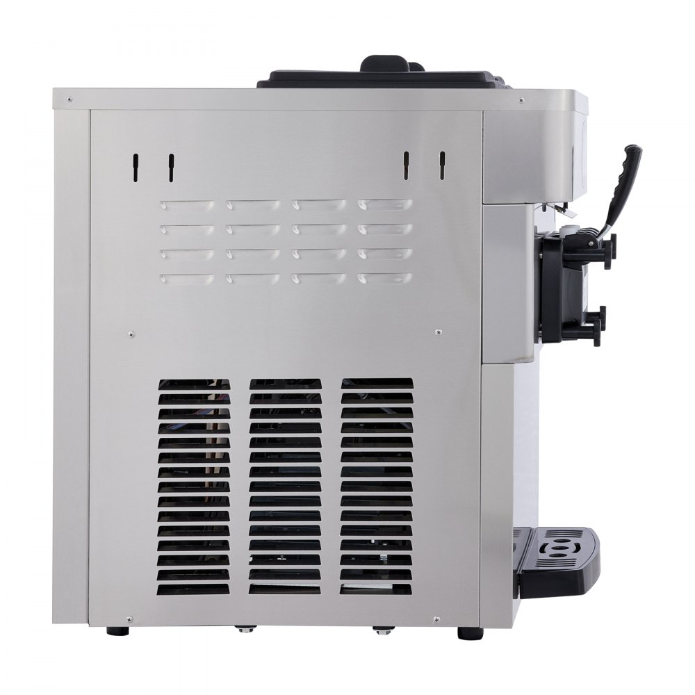VEVOR Commercial  Soft Ice Cream Machine 2200W Countertop Soft Ice Cream Machine 5.3 to 7.4 Gallons per Hour Ice Cream Machine for Restaurants Bars Cafes Bakeries