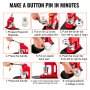 VEVOR Button Maker Machine, 25mm (1 inch) Badge Punch Press Kit, Children DIY Gifts Pin Maker, Button Making Supplies with 500pcs Button Parts & Circle Cutter & Magic Book