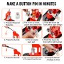 VEVOR Button Maker Machine, 25 mm (1 inch) Badge Punch Press Kit, DIY Cadeaus voor Kinderen, Button Making Supplies met 500 stuks Button Onderdelen & Cirkelsnijder & Spell Book