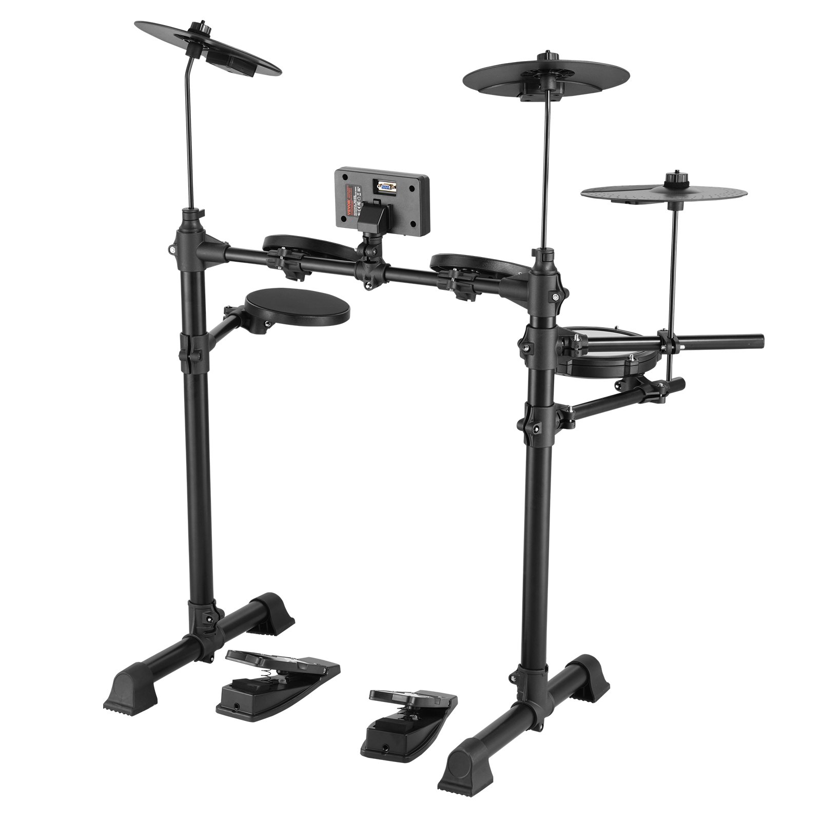 VEVOR Electric Drum Set, 15 Drum Kits & 150 Sounds Electronic Drum Kit, USB MIDI Supported 6.5 in Quiet Mesh Snare Electric Drum Set with 10 in Cymbals Drum Sticks & Headphone, for Beginners & Adults