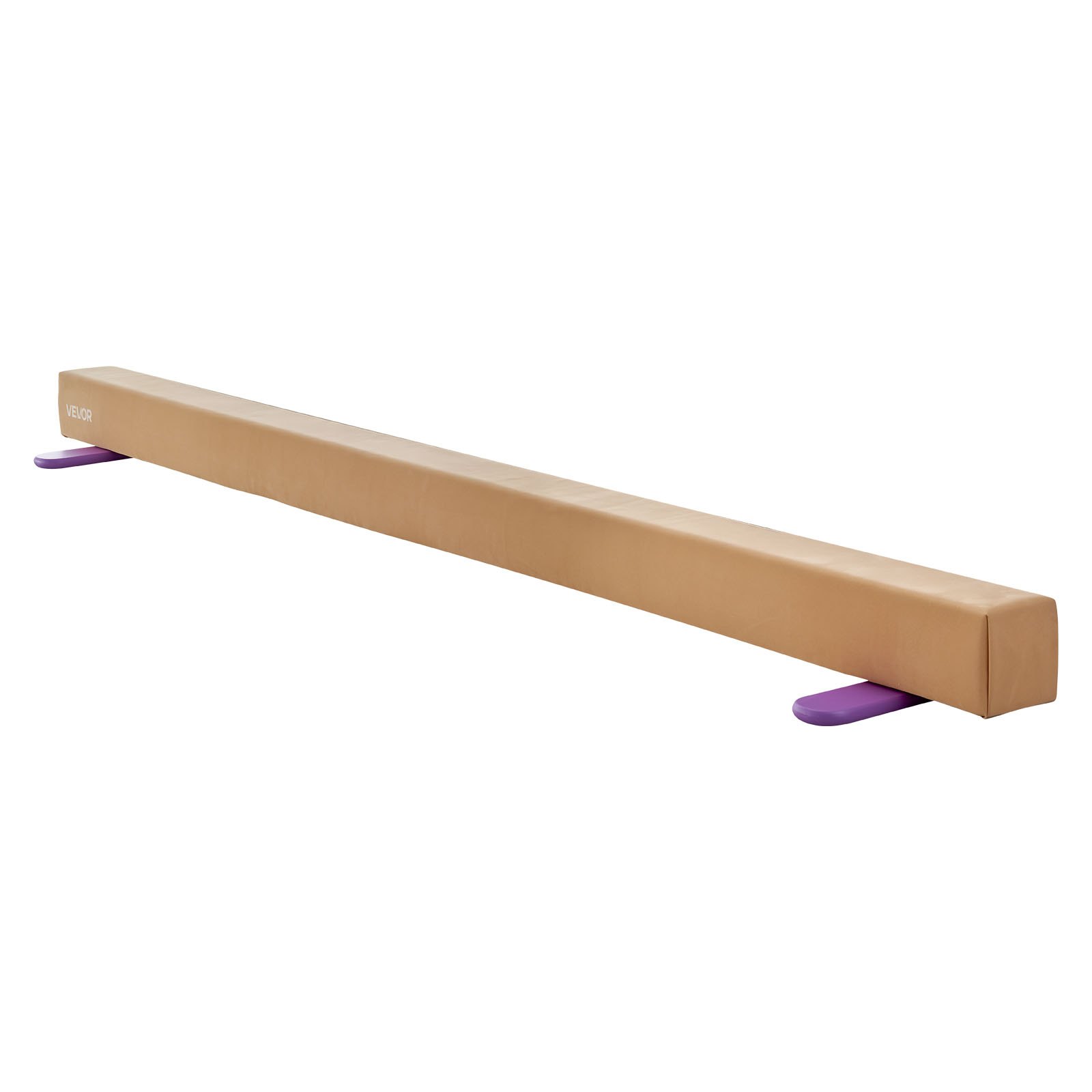 VEVOR Evenwichtsbalk Gymnastiek Kinderen Opvouwbaar 2,4 m, 158,7 kg Draagvermogen Gymnastiekbalk met Antislip Bodem, Evenwichtsbalk met Draagtas & Houten Kern voor Gymzaal