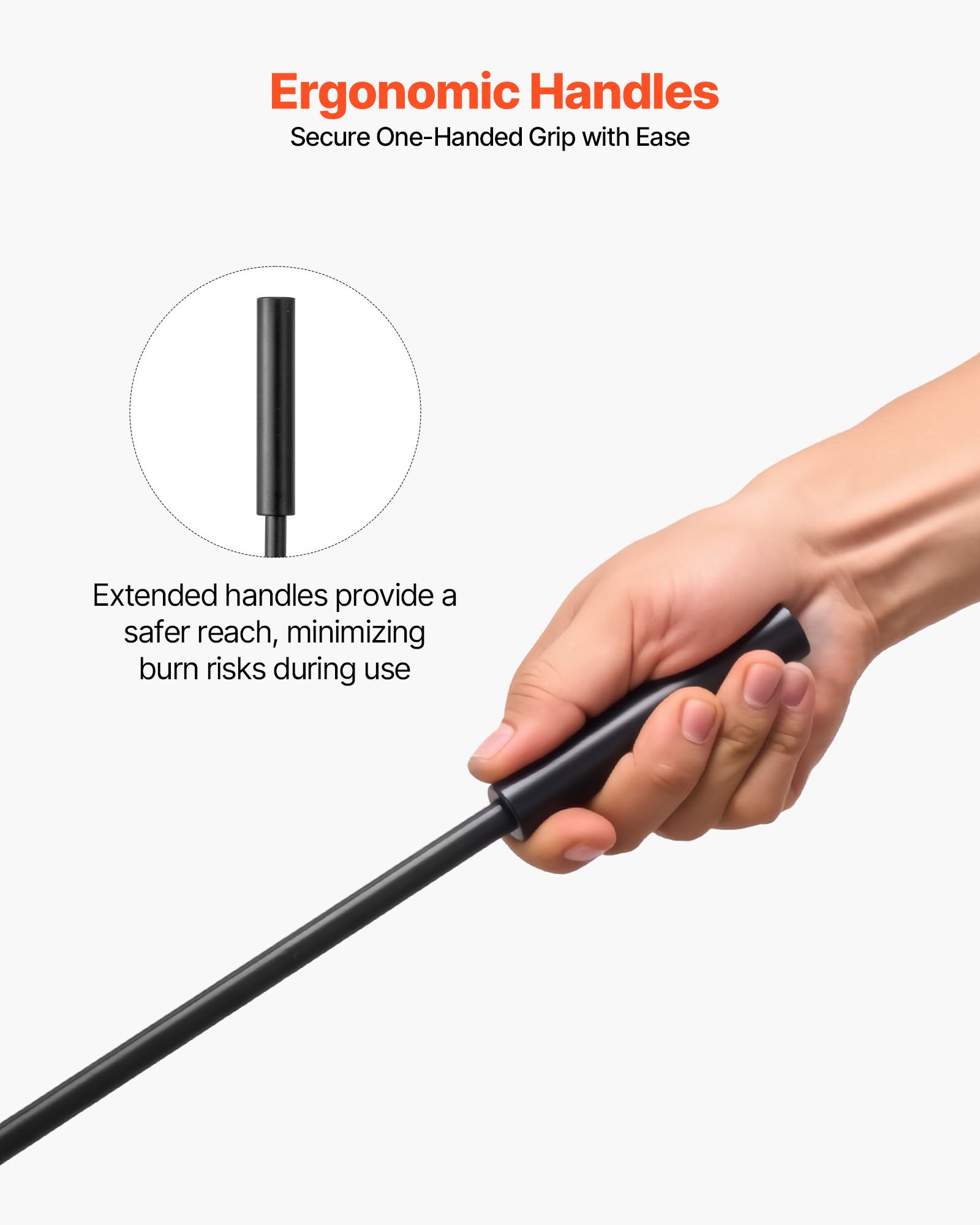 VEVOR Haardgereedschapset, 5-delig, inclusief framestandaard, tang, asschep, borstel, pook, smeedijzeren en stalen haardaccessoires voor binnen- en buitengebruik, zwart