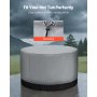 VEVOR Outdoor Hot Tub Cover, 79 x 33 in / 2000 x 850 mm Weatherproof & Waterproof Hot Tub Cover Protector, 420D Heavy Duty Oxford Fabric and 950N Tearing Strength, Round Spa Covers for Hottub, Gray