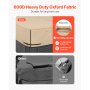 VEVOR Outdoor Hot Tub Cover, 85x85x20in/2160x2160x508mm Weatherproof & Waterproof Hot Tub Cover Protector, 600D Heavy Duty Oxford Fabric and 950N Tearing Strength, Square Spa Covers for Hottub, Brown