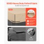 VEVOR Outdoor Hot Tub Cover, 90x90x20in/2285x2285x508mm Weatherproof & Waterproof Hot Tub Cover Protector, 600D Heavy Duty Oxford Fabric and 950N Tearing Strength, Square Spa Covers for Hottub, Brown