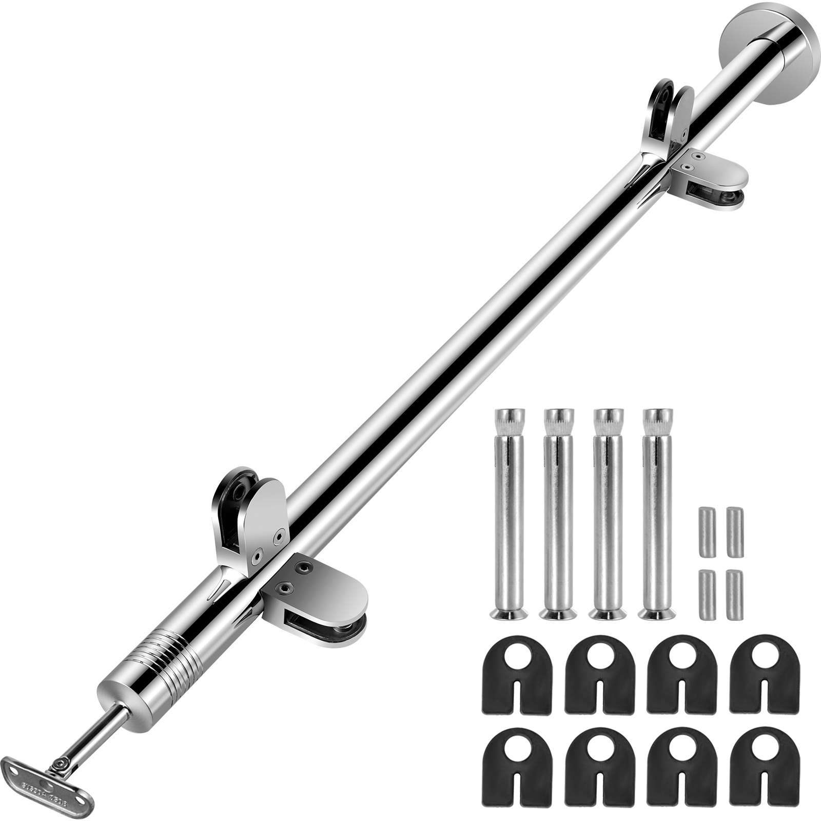 Glazen Zwembad Hek Balustrade Railing Posts Roestvrij Staal Hoekpaal 110 Cm