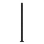 VEVOR Glasklem, 41,34 inch hoge glazen leuningbeugel voor 0,39 tot 0,47 inch dik gehard glas, 304 roestvrijstalen glasmontageklem, glazen plankbeugel voor balkon, tuin, terras, trap, Sch