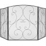 VEVOR Spark Guard Iron Haardbescherming 121,92 cm Haardbescherming Kachelbescherming Vintage Kachelbescherming 0-40 °C Haardbescherming Kachelbescherming Kachelscherm Bescherming tegen rondvliegende vonken 3-delig
