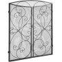 VEVOR Spark Guard Iron Haardbescherming 121,92 cm Haardbescherming Kachelbescherming Vintage Kachelbescherming 0-40 °C Haardbescherming Kachelbescherming Kachelscherm Bescherming tegen rondvliegende vonken 3-delig