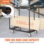 VEVOR gipsplaatwagen, 1500 pond paneelwagen met 36,02" x 24,02" dek en 5" zwenkwielen, zware gipsplaatwagen, behandeling van wandpanelen, gipsplaten, hout, voor garage, thuis