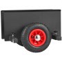 VEVOR Platenwagen 272 kg Draagvermogen Klemwagen Platentransportwagen Q235B Platentransportwagen met universele wielen Transporthulp Platenrolplatformwagen Trolley 412 x 490 x 290 mm