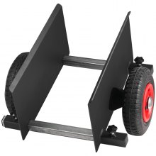 VEVOR Panel Cart, 600 Pound Capacity Panel Cart, Heavy Duty Drywall Cart with 8" Pneumatic Wheels, Panel Cart with Adjustable Clamp for Drywall Panels, Material Handling,