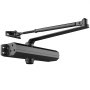 VEVOR Door Closer, Automatic Door Closer Commercial or Residential Use for Door Weights 150 kg, Adjustable Size Hydraulic Buffer Door Closers Heavy Duty Cast Aluminum Body, Easy Install, Black