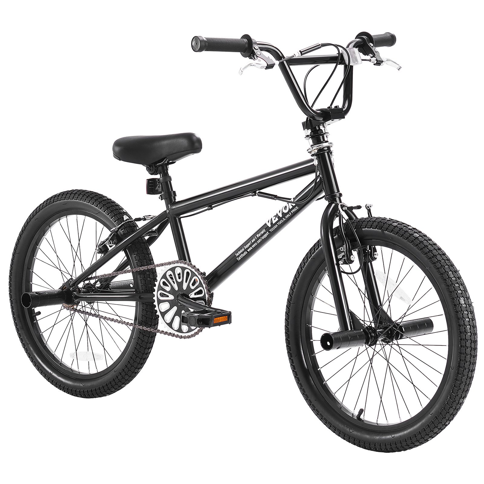 VEVOR BMX Bike, 20-Inch Wheel Freestyle Bike, BMX Race Bike with 360° Rotor and 4 Pegs, Beginner-Level BMX to Advanced Riders, BMX Bicycles for Teen Adult Men Women, Durable Hi-Ten Steel Frame