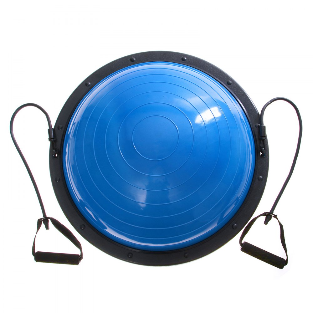 VEVOR Balance Ball 60 cm Balance Trainer, Strength Training Balance Half Yoga Balance Balls Fitness Exercise with Pump Blue Hemisphere Dome Ball Weight Capacity 300 kg Balance Trainer,