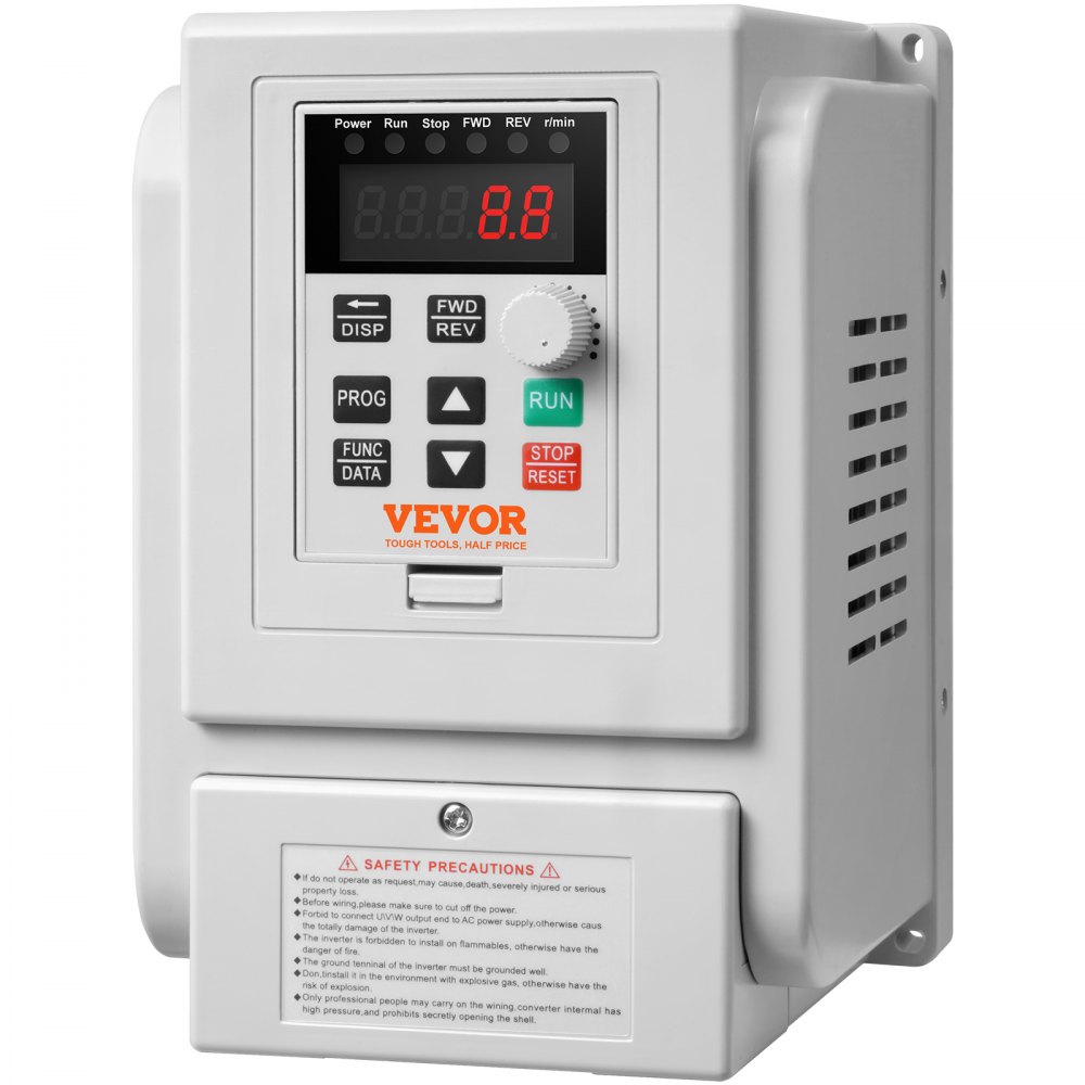 VEVOR 2.2kW 10A 3HP frequency inverter VFD AC 220-240V frequency controller speed controller frequency converter inverter motor VFD inverter variable frequency driver including 20cm control cable
