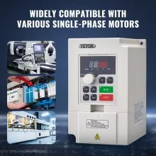 VEVOR Frequentieomvormer Omvormer 4HP 1/3-fase AC 220V Ingang naar 3-fase AC