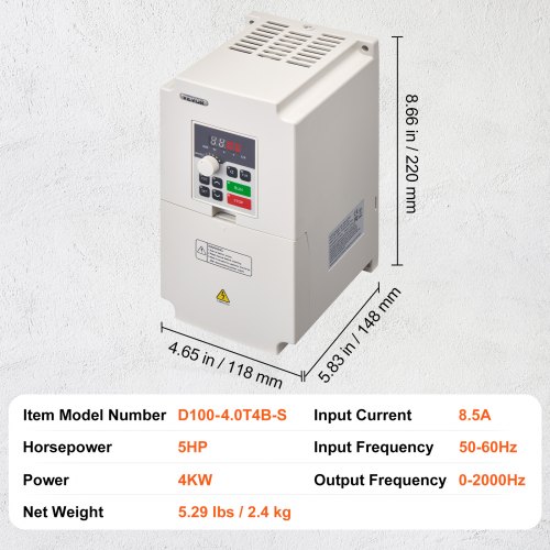 Eaton Frequentieregelaar - 4015081812578 | Max. Stroom: 14 A Eaton Frequentieregelaar - 4015081812578 | Max. Stroom: 14 A