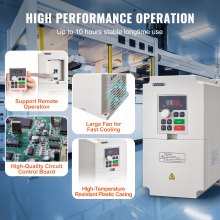 VEVOR Frequentieomvormer VFD 5HP 3-fase 380V ingang naar 3-fase 0-380V uitgang