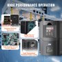 VEVOR variable frequency drive with high-temperature resistant casing, fast cooling fan, and remote operation.