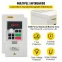 VEVOR Variabele Frequentie Omvormer 3 Kw Frequentie Omvormer 150x90x118 mm Driefasige Frequentieomvormer van ABS-vlamvertragend Materiaal