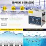 VEVOR 6L Ultrasonic Cleaner Dual Frequency Ultrasonic Cleaning Machine with Heater Jewelry Cleaner for Parts Jewelry Eyeglass Ring Denture Record Circuit Board 28/40KHz