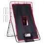 VEVOR Baseball And Softball Rebounder Net 3x4.5 ft 2-in-1 Switch Hitter Pitch