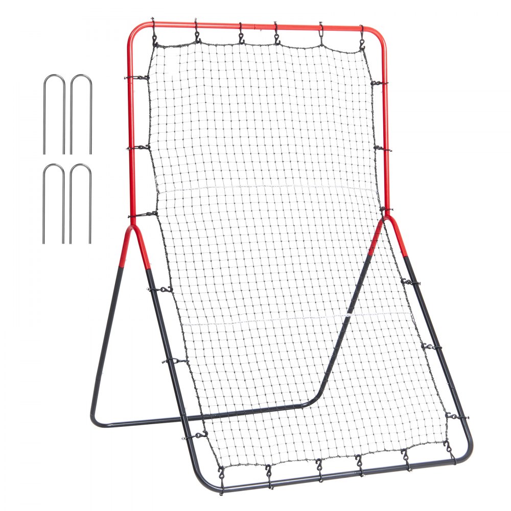 VEVOR Baseball And Softball Rebounder Net 3x4.5 ft PitchBack 3-Way Trainer