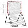 VEVOR Baseball And Softball Rebounder Net, 3 x 4.5 ft PitchBack Baseball Pitching Nest, 3-Way Baseball, Softball Pitchback Net, Fielding Trainer, Bounce Back Net for Fielding/Throwing Practice