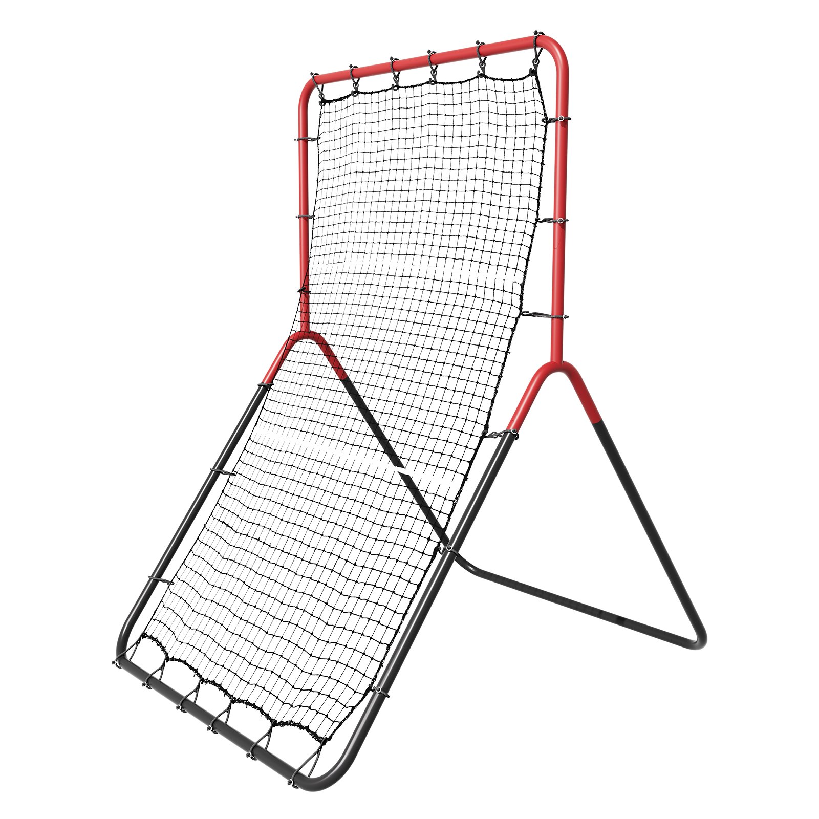 VEVOR Baseball And Softball Rebounder Net, 3 x 4.5 ft PitchBack Baseball Pitching Nest, 3-Way Baseball, Softball Pitchback Net, Fielding Trainer, Bounce Back Net for Fielding/Throwing Practice
