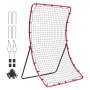 VEVOR Rebound Net Honkbal Softbal Pitchback 1219x1676mm Oefennet Verstelbaar