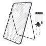 VEVOR Honkbal Rebounder Net 120 x 180 cm 5-hoekig Pitchback Training Net voor Honkbal, Softbal en Individuele Training Binnen en Buiten, met PE Net, 4 Grondankers en Opvouwbaar Stalen Frame